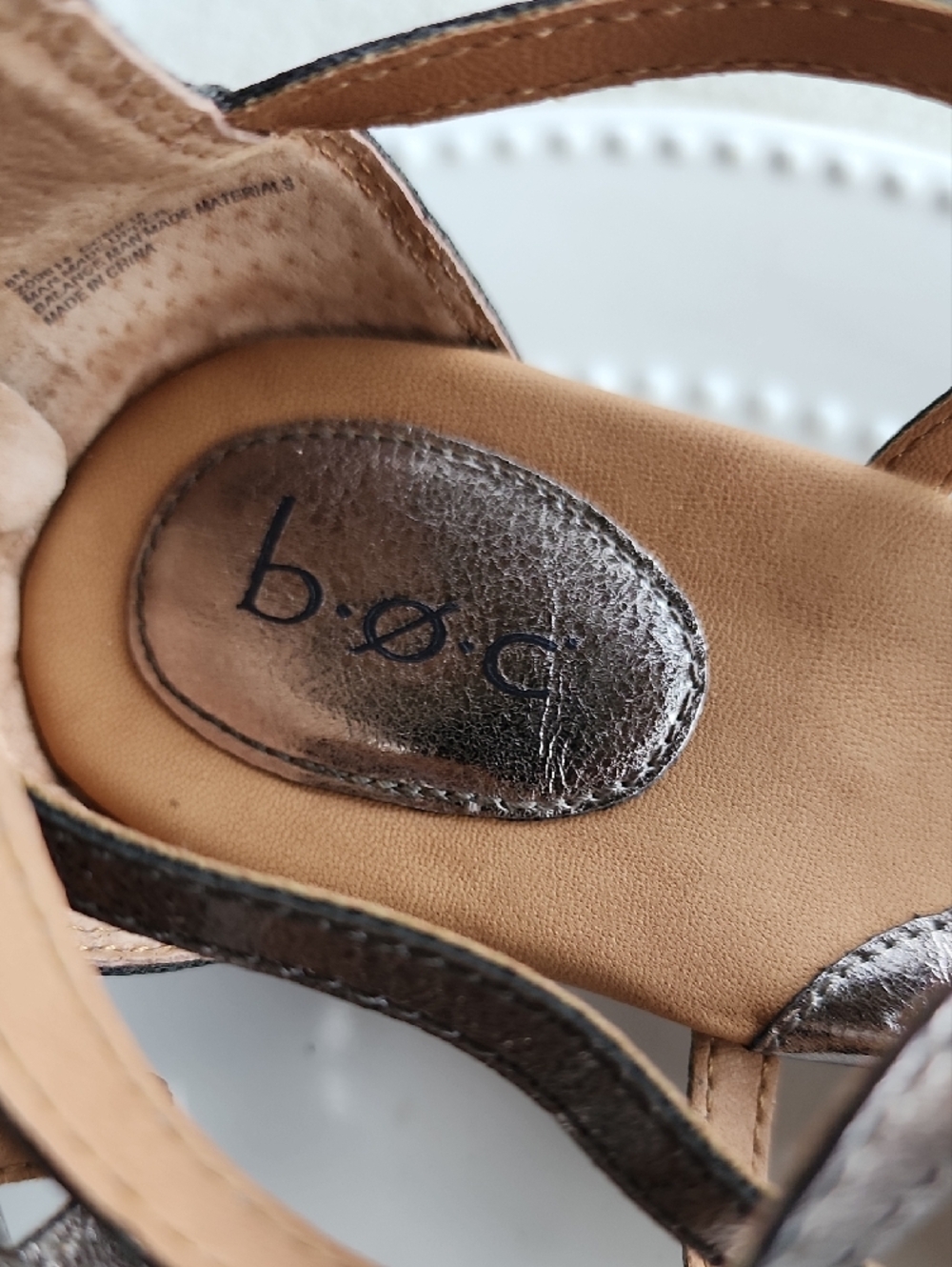 boc Metallic Silver Strappy Women’s Sandals - Picture 6 of 6